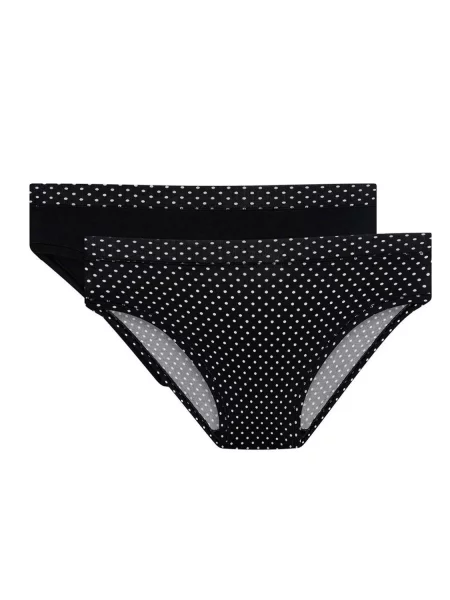 Женские трусики слип 2 шт. чорні