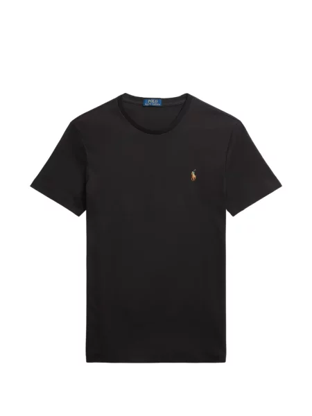 Tricou polo Polo Ralph Lauren cu autograf cu 5 buzunare în carouri gri
