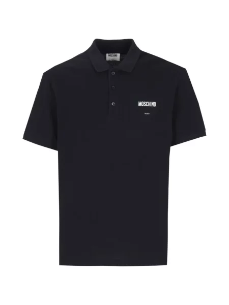 Tricou polo Moschino cu imagine negru