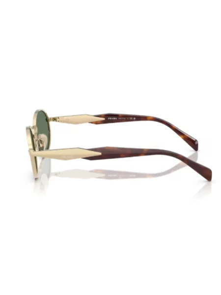 Prada Okulary Przeciwsłoneczne Pr gold zielone