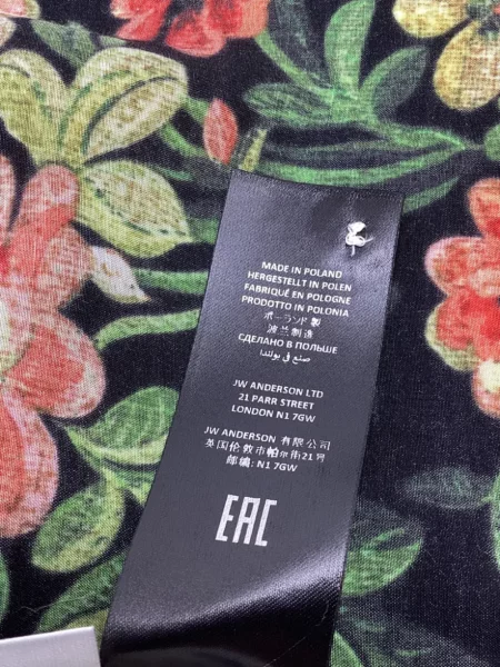 Φλοράλ πουκάμισο Jw Anderson με σχέδιο λευκό
