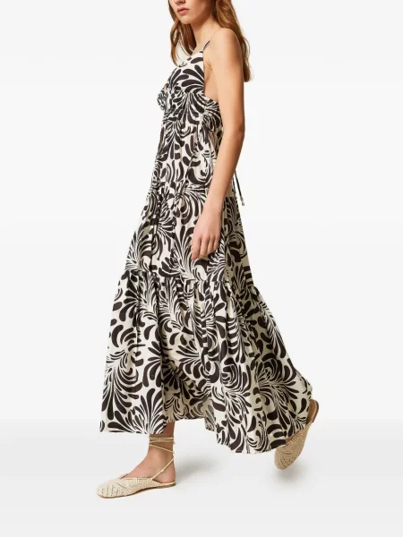 Maxi rochie maxi Twinset cu imagine de costum