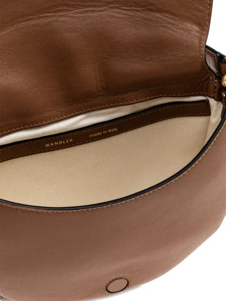 Geanta de piele Wandler din piele maro