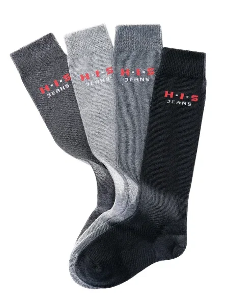 H.I.S Dokolenke antracit / svetlo siva / pegasto siva črna