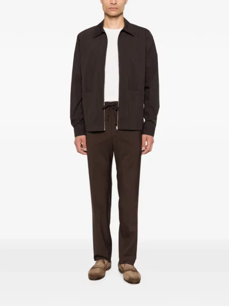 Pantaloni Corneliani cu cordon maro