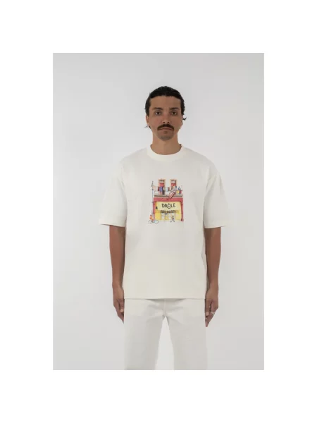 Drôle de Monsieur Drôle Café t-shirt biała