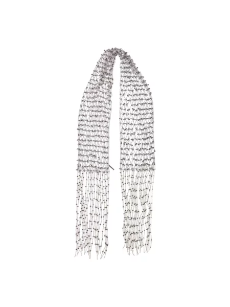 Szal Dries Van Noten z cekinami szara