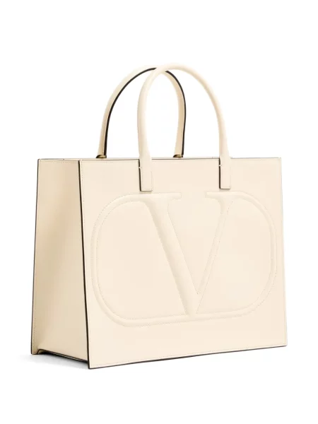 Geantă shopper Valentino Garavani alb