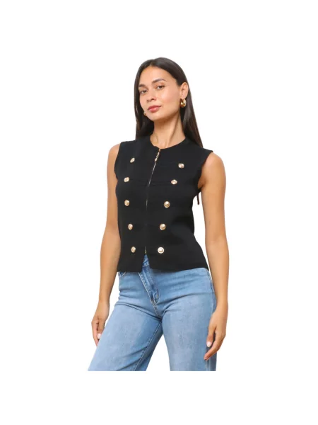 Top La Modeuse čierna