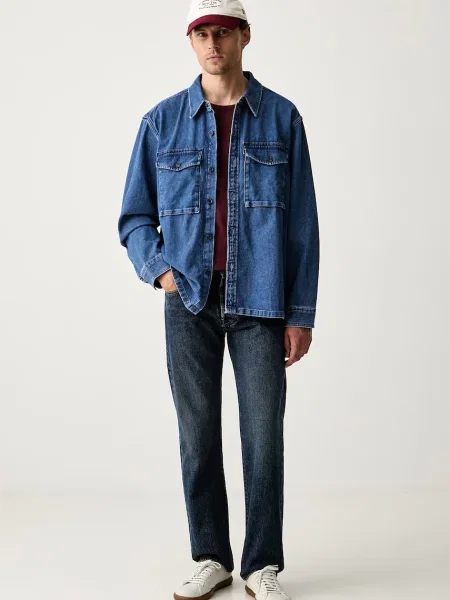 Levi's srajca denim WALLER RELAX modra