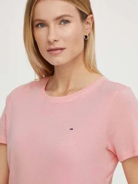 Tommy Jeans tričko růžové