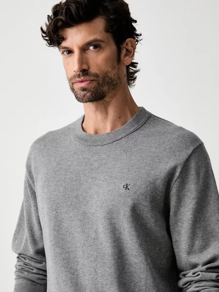 Calvin Klein Jeans пуловер мъжки от сиво