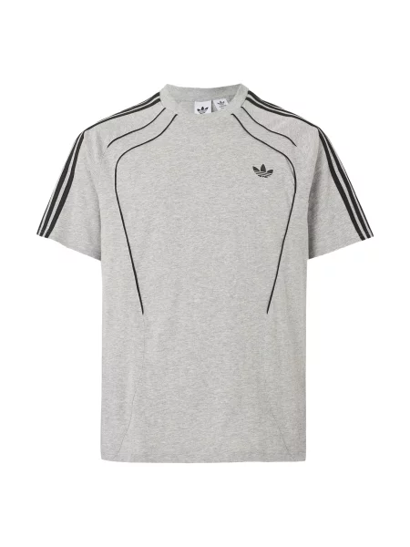 ADIDAS ORIGINALS Tricou Spacer Teamgeist gri amestecat negru