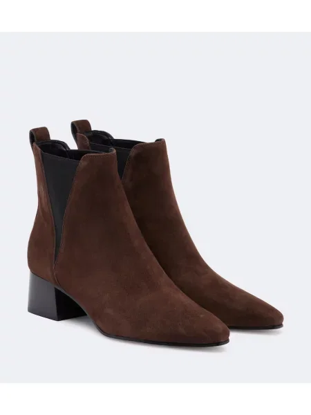 Botine chelsea Veronica Beard din piele de căprioară maro