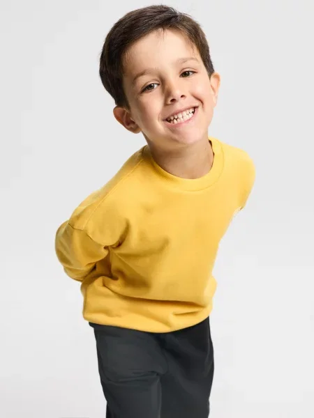 Sinsay Crewneck mikina s nápisem hořčicová