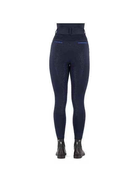 Legginsy jeździeckie z pełną przyczepnością Imperial Riding Comfi Sparks niebieskie