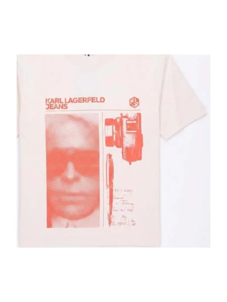 Tričko Karl Lagerfeld béžová