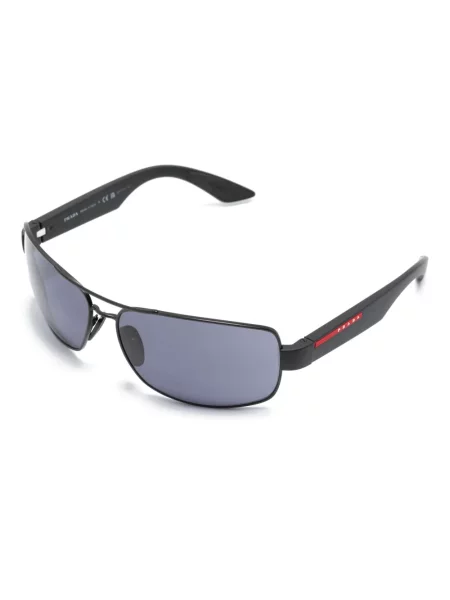 Raštuotos saulės akiniai Prada Eyewear juoda