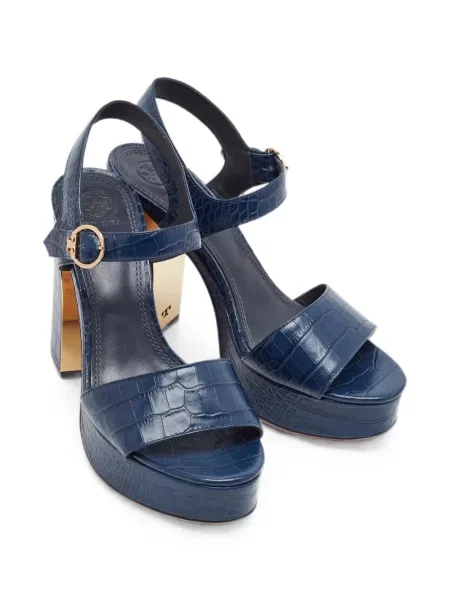 Sandale Tory Burch cu platformă albastru
