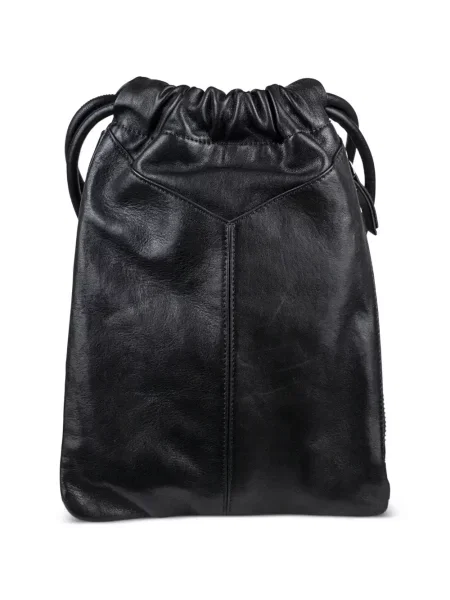 Geantă Jimmy Choo din piele cu autograf negru