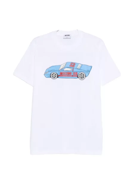 Tricou Moschino cu imagine alb