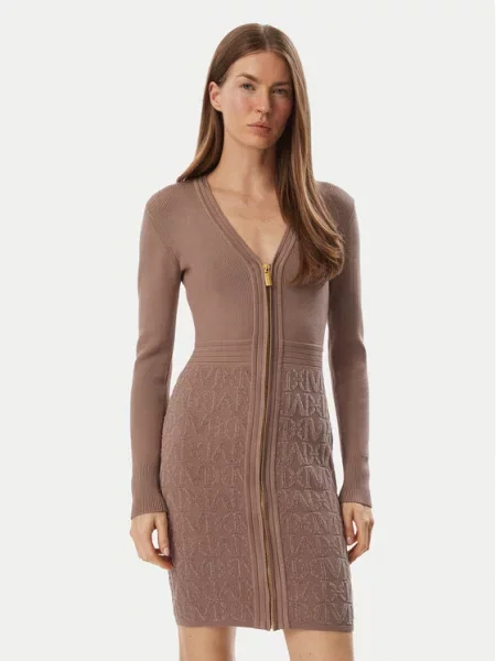 Marciano Guess Rochie tricotată închis bej