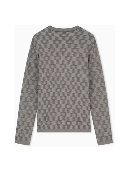 Sweter Emporio Armani szary