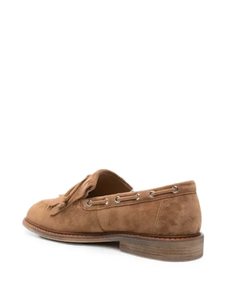 Pantofi loafer Adrianna Feretti cu franjuri maro
