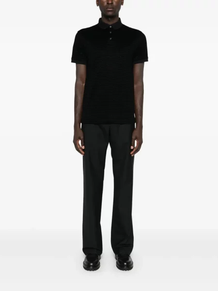 Tricou polo Emporio Armani negru