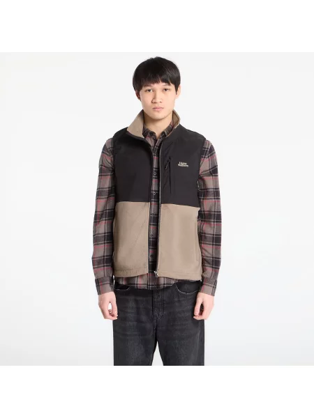Vestă Horsefeathers Duval Fleece Vest Taupe XXL