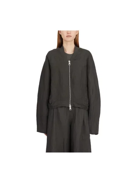 Lniany kurtka bomber Andrea Ya'aqov brązowy