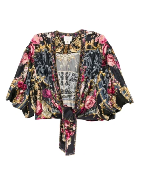 Bluză Camilla de mătase negru