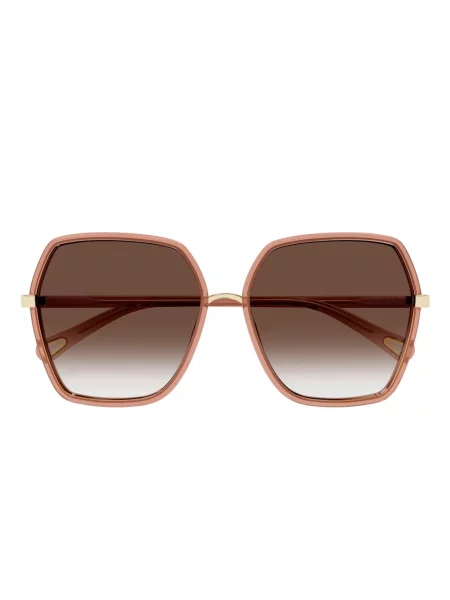 Ochelari de soare Chloé Eyewear cu imprimeu geometric roz