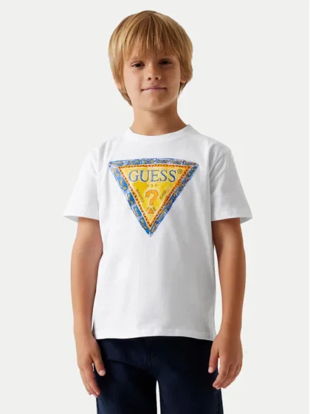 Guess Póló Regular Fit fehér