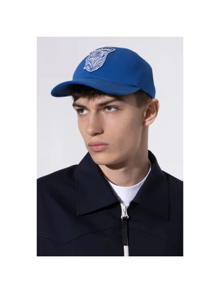 Czapka z daszkiem Burberry niebieska