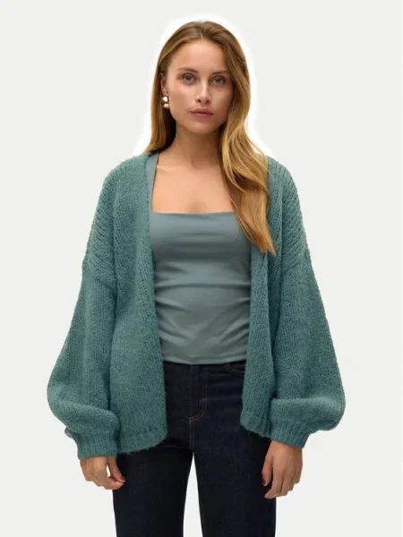 VERO MODA Geacă tricotată MAYBE kaki verde