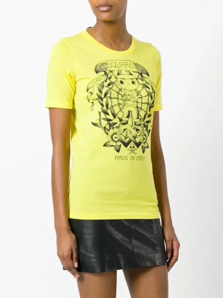 Lung tricou Dsquared2 galben