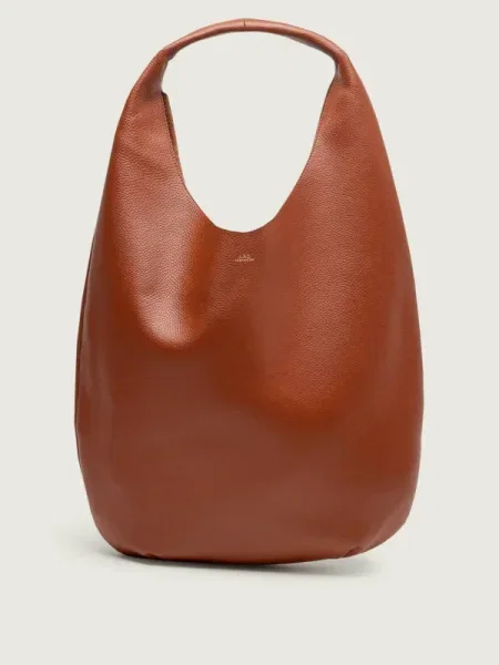 Geanta hobo A.p.c. din piele maro