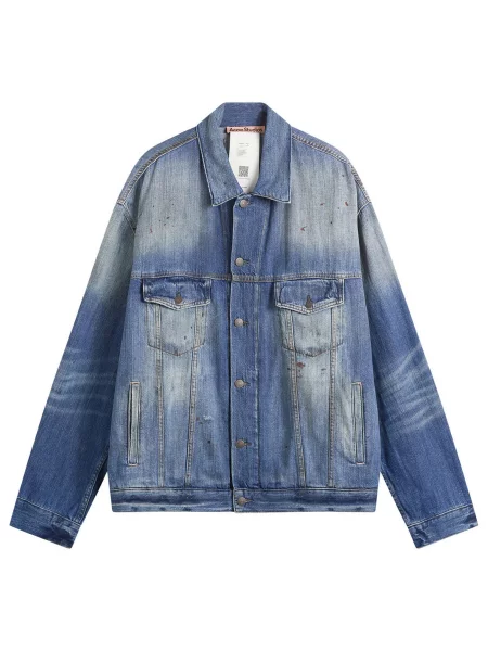 Kurtka jeansowa Acne Studios niebieska