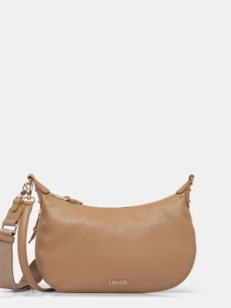 Torebka Liu Jo z odpinanym paskiem elegancka brązowa
