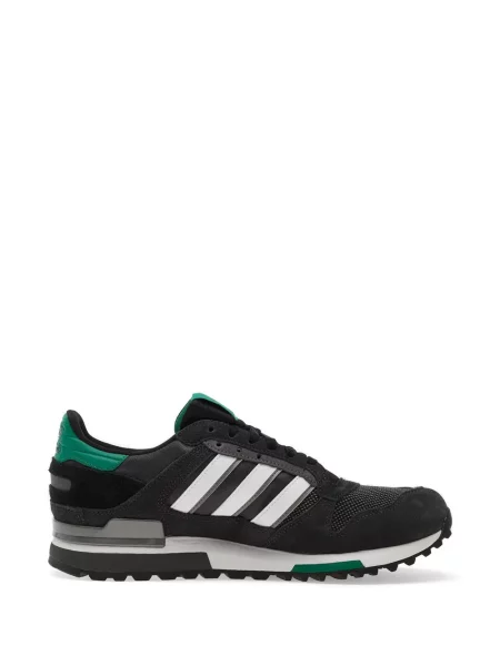 Lung hanorac Adidas cu dungi cu imagine negru