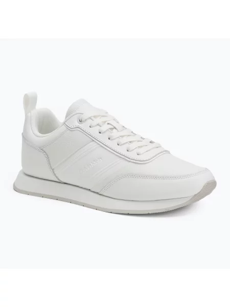 Buty Calvin Klein Low Prof Runn Laceup Tape triple bright white białe