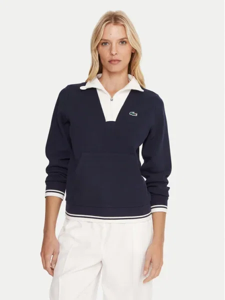 Lacoste felső sötétkék nyomott mintás