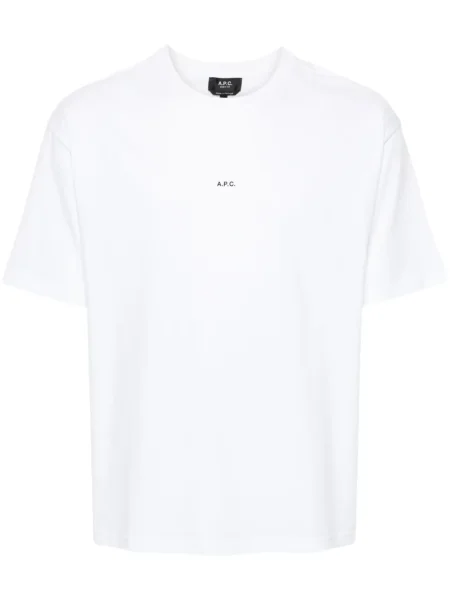 Tricou A.p.c. cu imagine alb