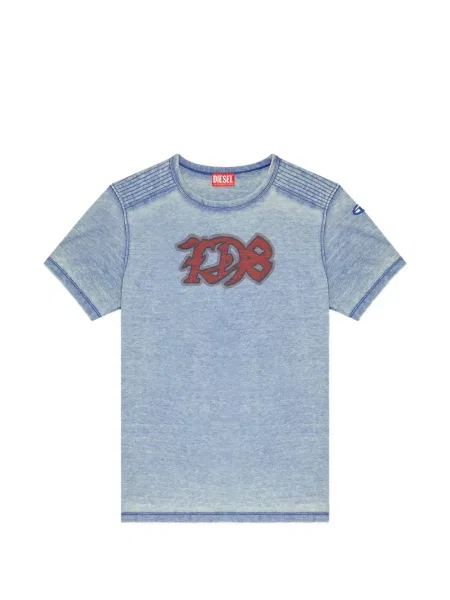Tricou Diesel cu imagine albastru