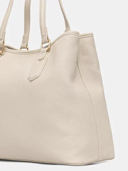 Műbőr shopper táska Valentino bézs