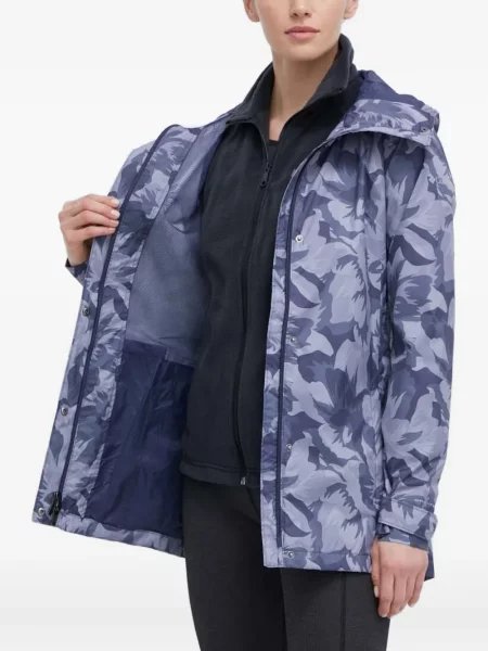 Pelerină de ploaie Columbia cu model floral cu imagine violet