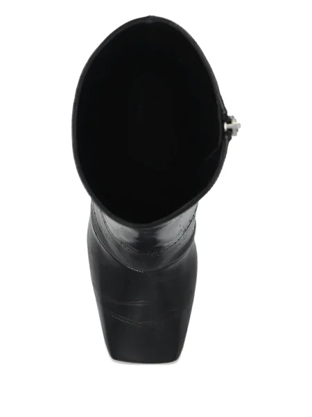 Botine Givenchy din piele cu imagine negru