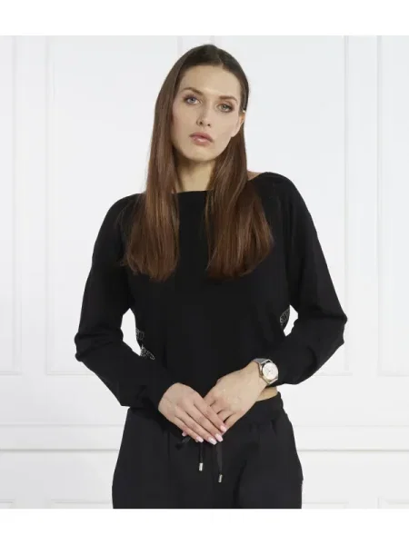 Liu Jo Sport Pulover | Cropped Fit negru