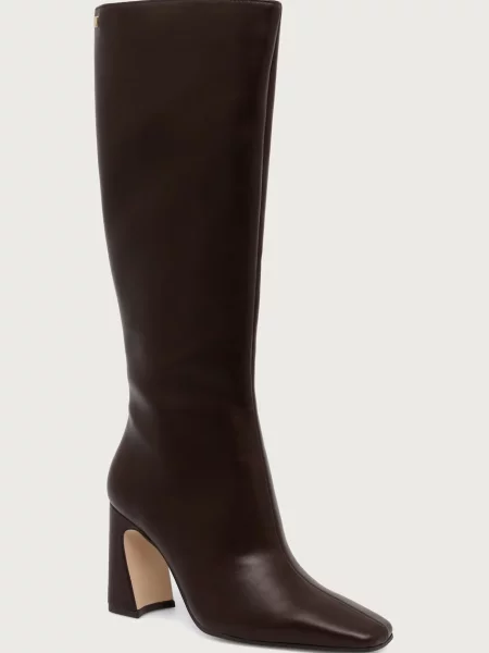 Steve Madden cizme pentru femei din piele Flares-H maro